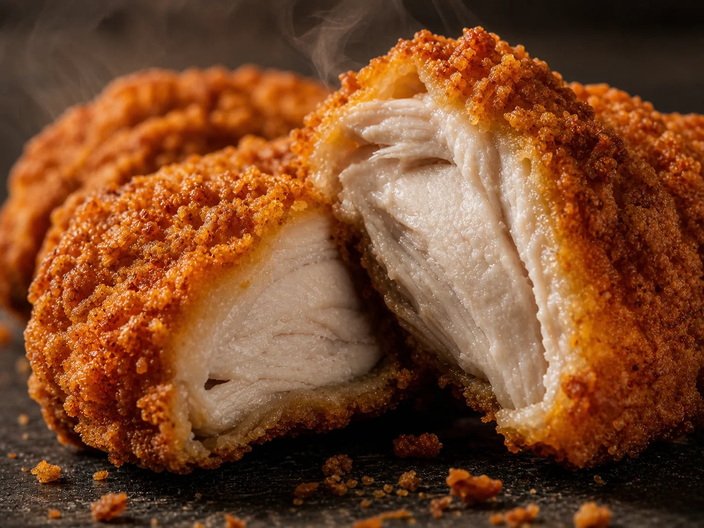 Knuspriges Brathähnchen – Detailansicht
