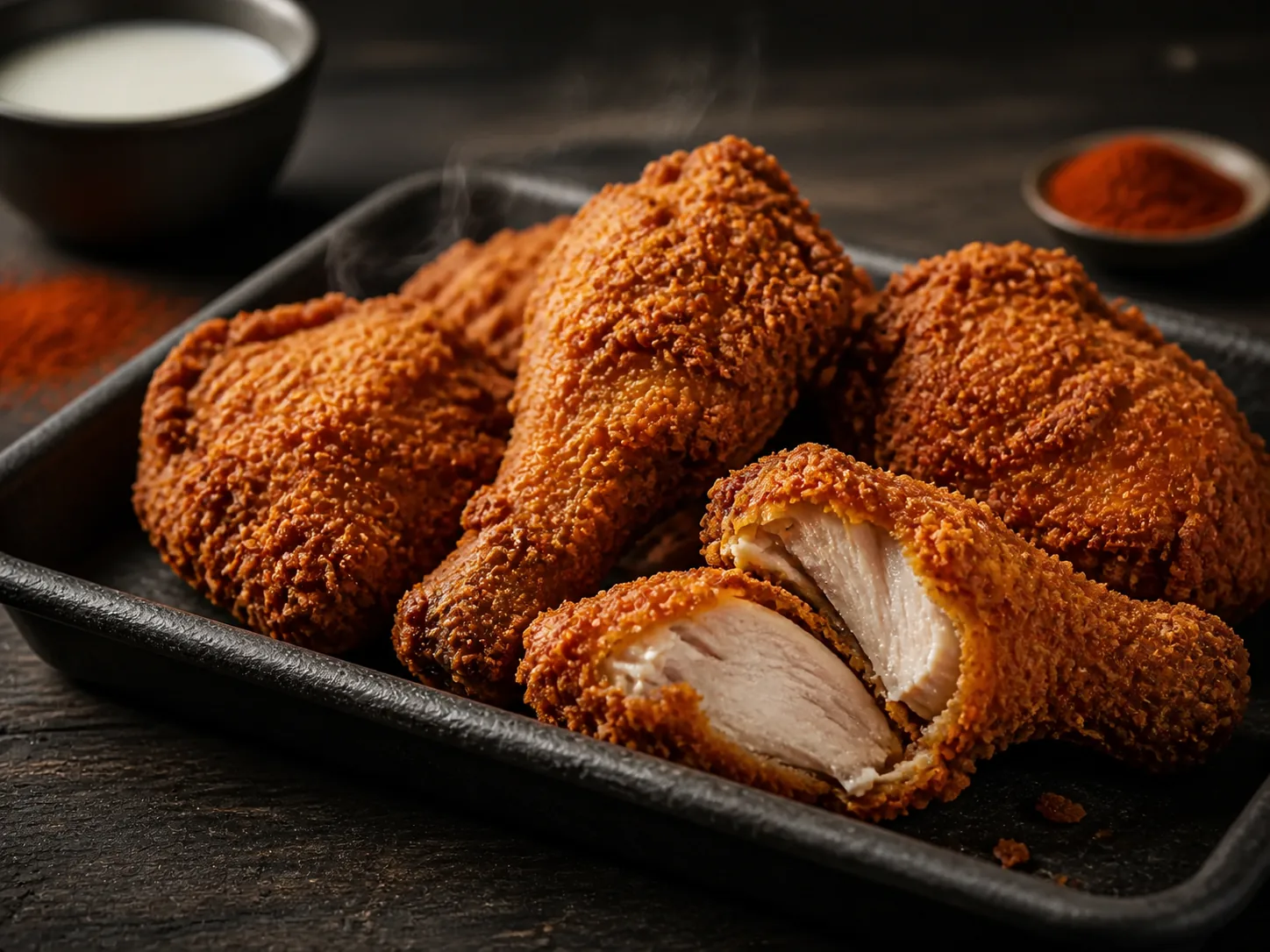 Knuspriges Brathähnchen