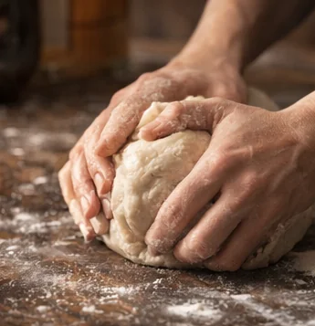 Low-carb keto pizza dough with almond flour