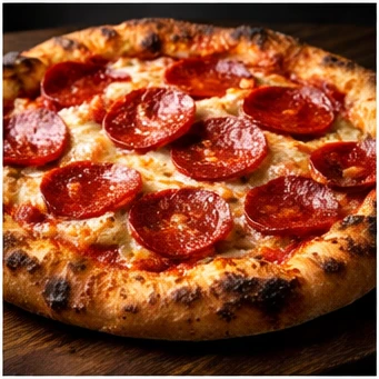 Meat pizza — Pepperoni, Salsiccia, Nduja