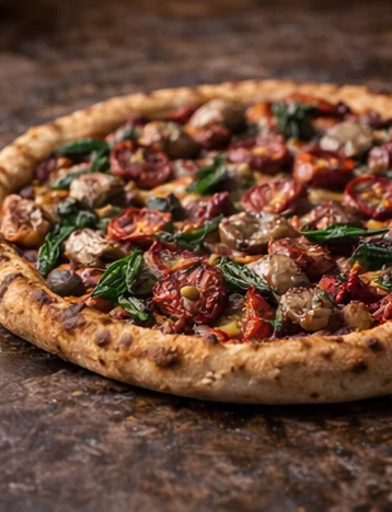 Zucchini Pesto pizza