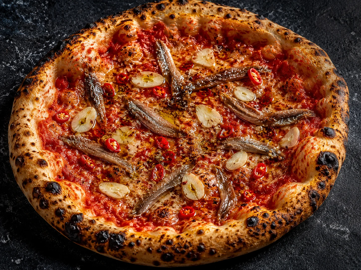 Anchovy Chili Napoli Pizza