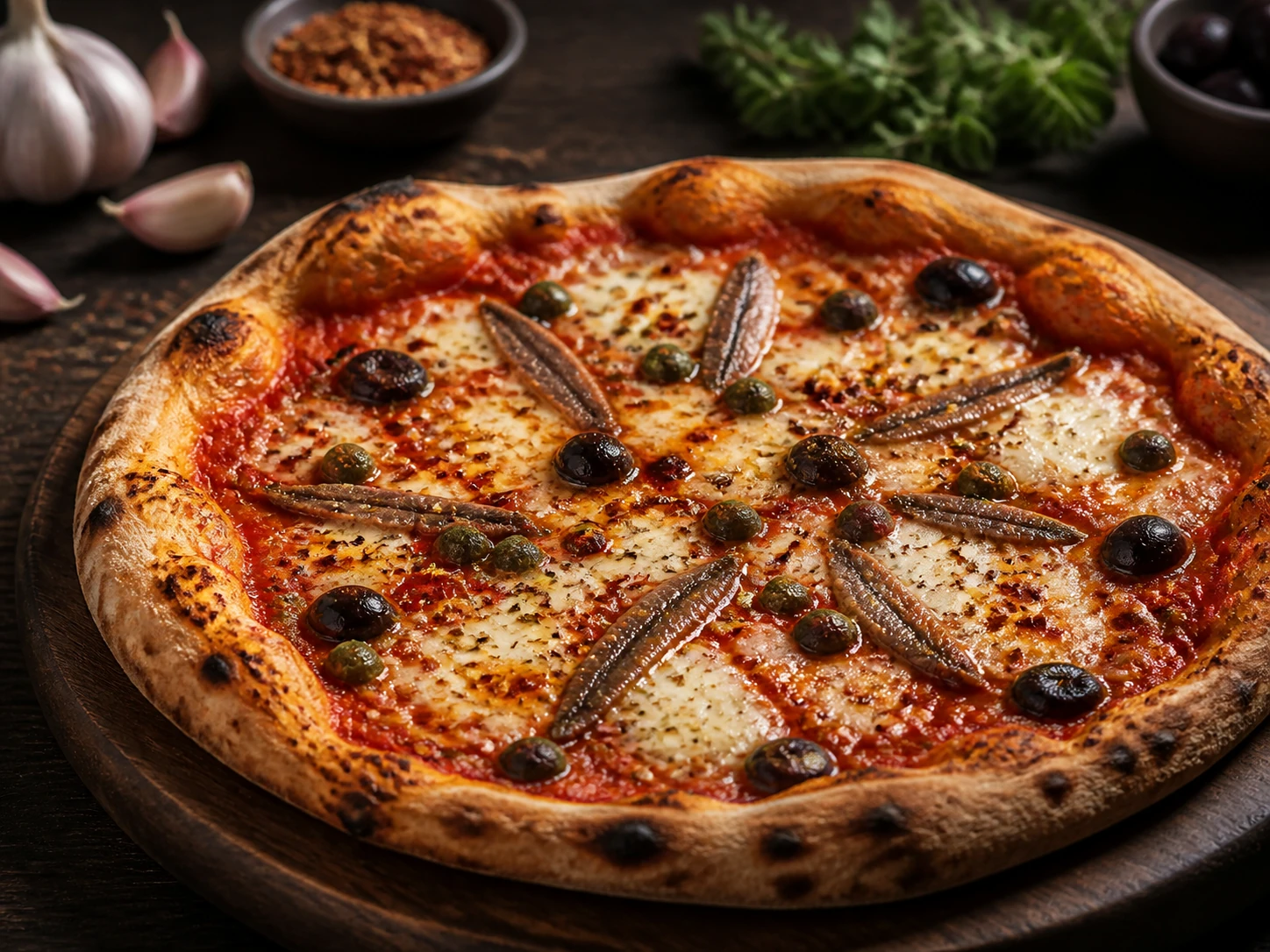 Anchovy Chili Napoli Pizza