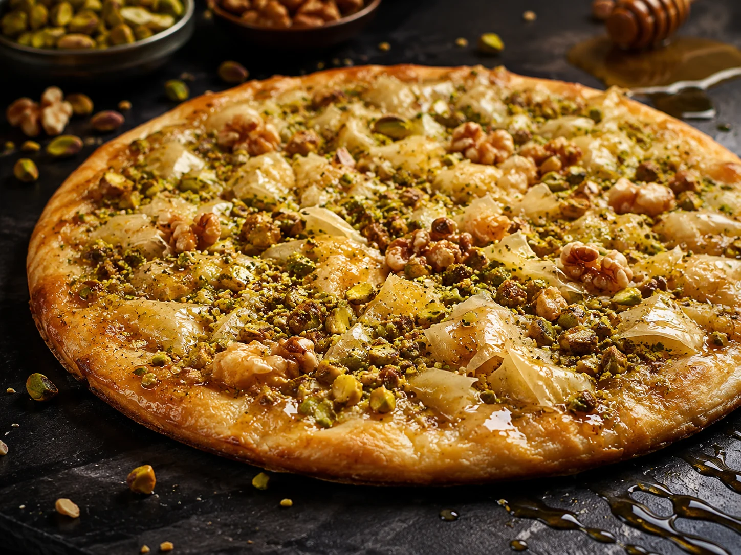 Baklava Honey Pistachio Pizza