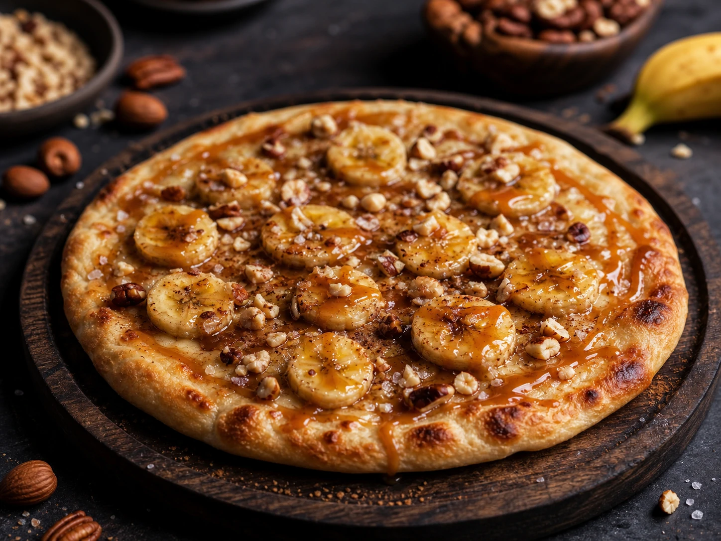 Banana Salted-Caramel Pizza
