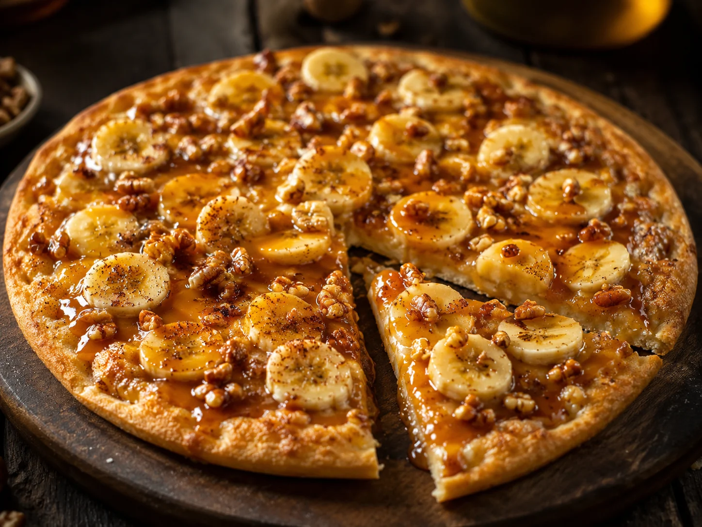 Banana Caramel Pizza