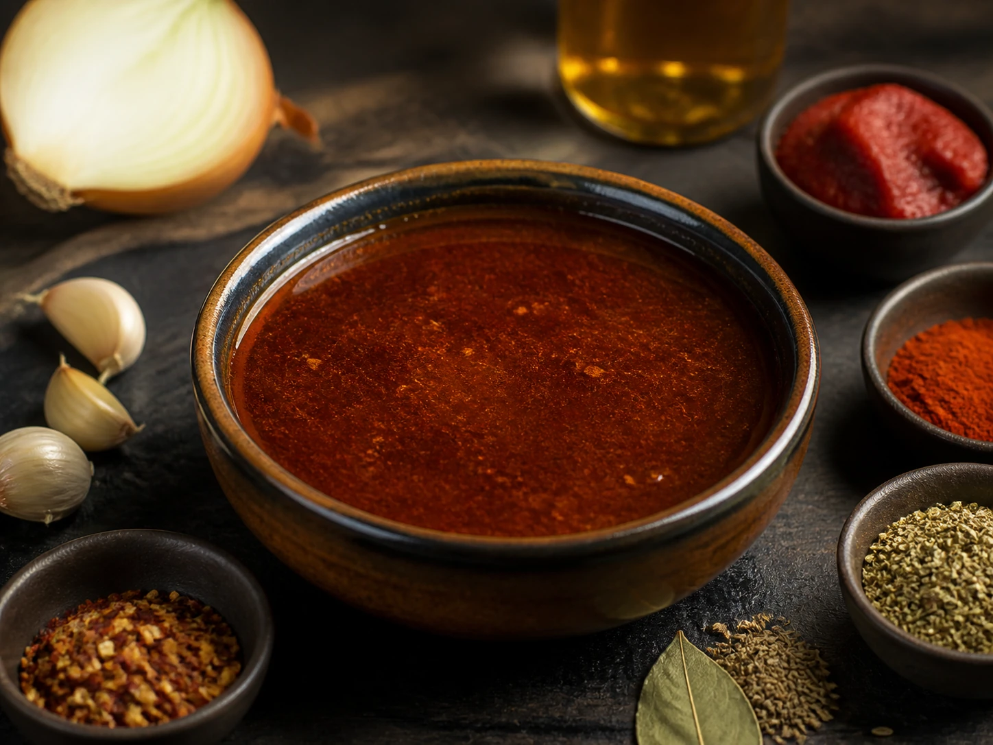 Deep Birria-Style Dipping Broth