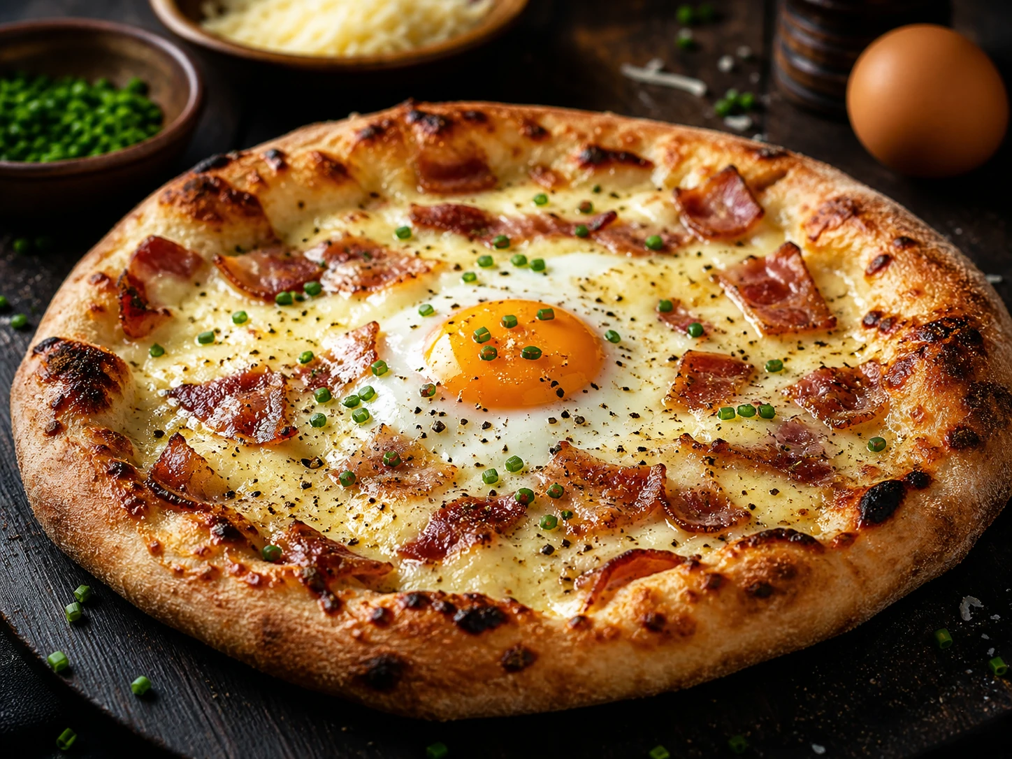 Breakfast Carbonara Pizza