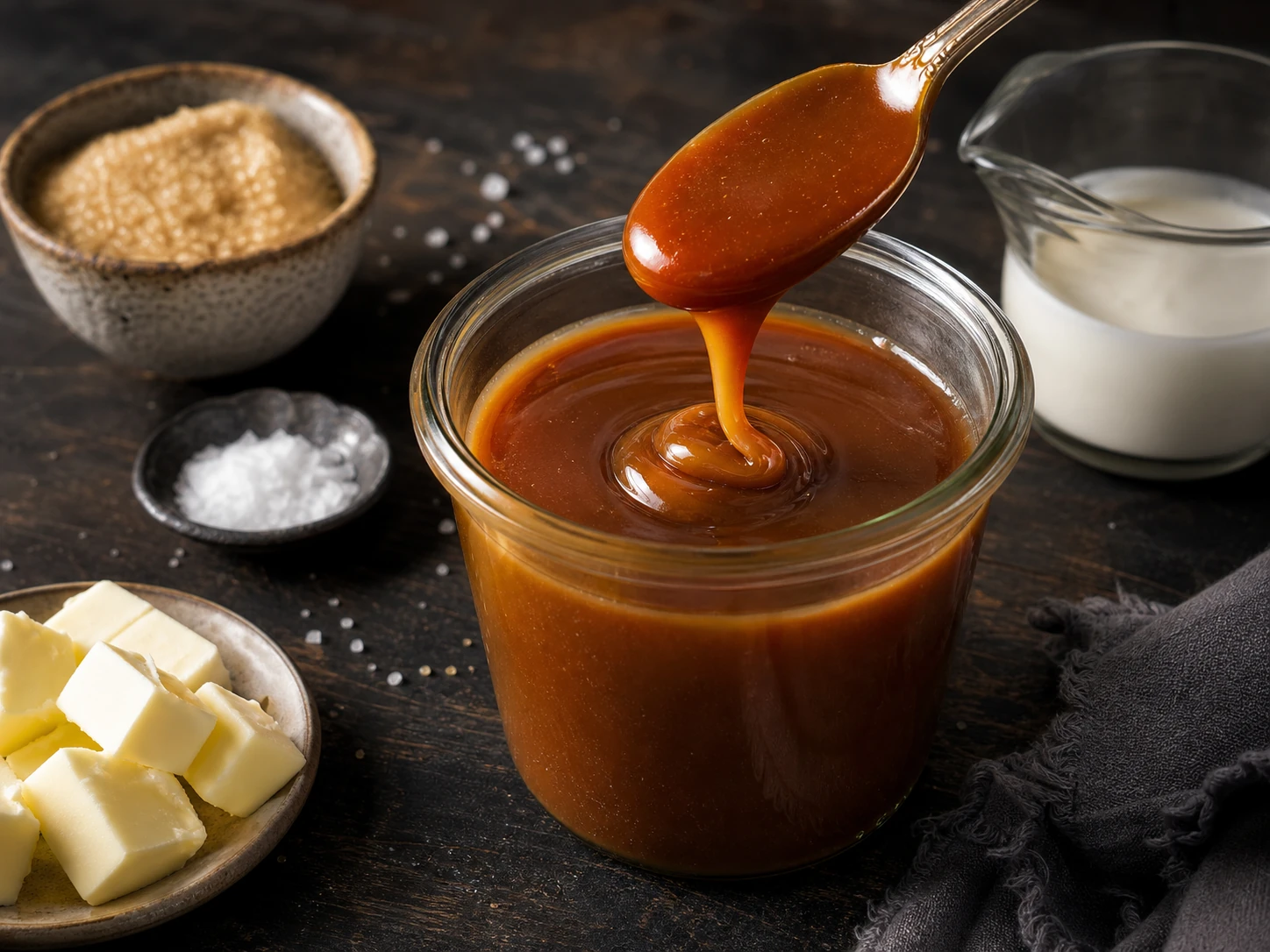 No-Thermometer Salted Caramel Sauce