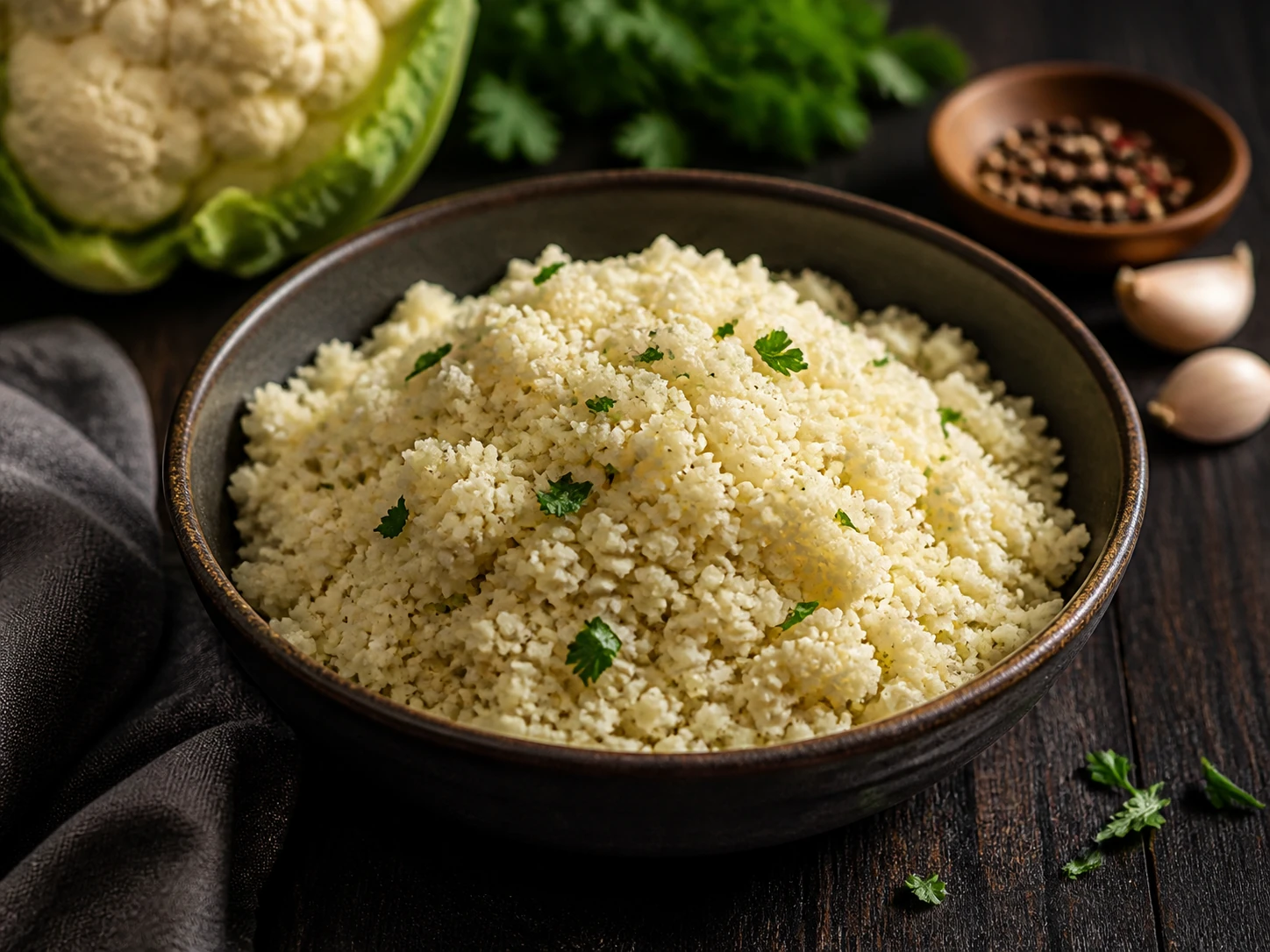 Dry, Even Cauliflower Rice