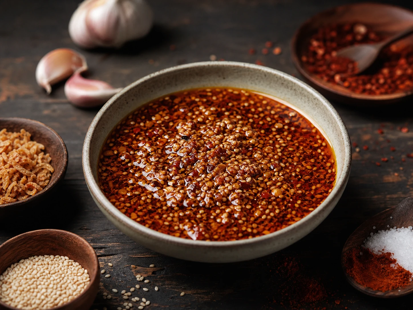 Crispy Chili Oil without Burnt Flakes