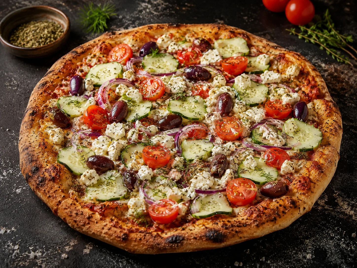 Greek Inspired Pizza