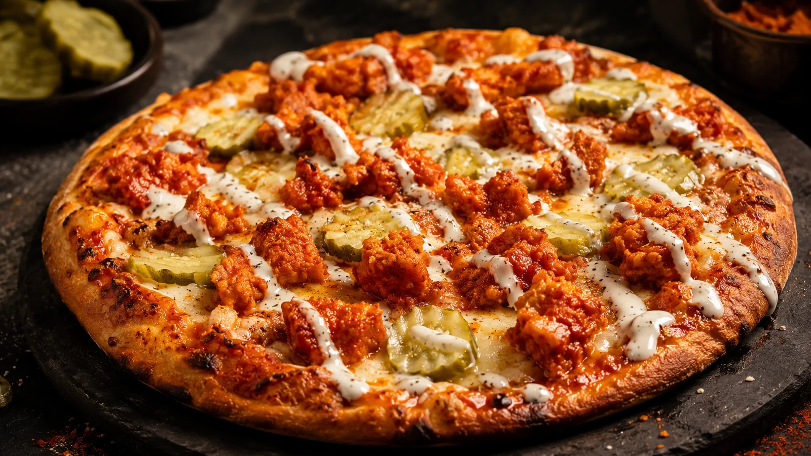 Nashville Hot Chicken Pizza