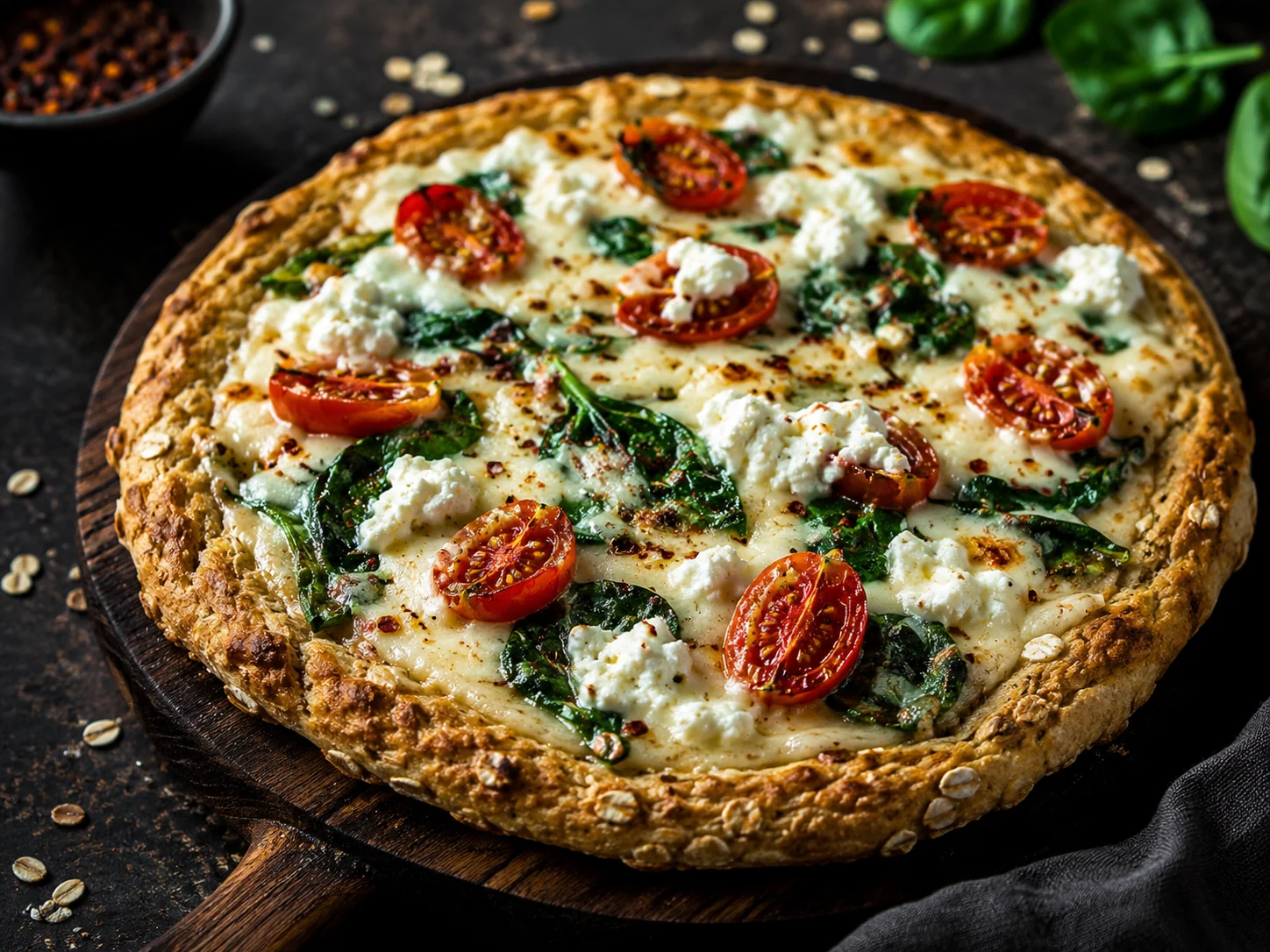 Oat & Cottage Cheese Protein Pizza