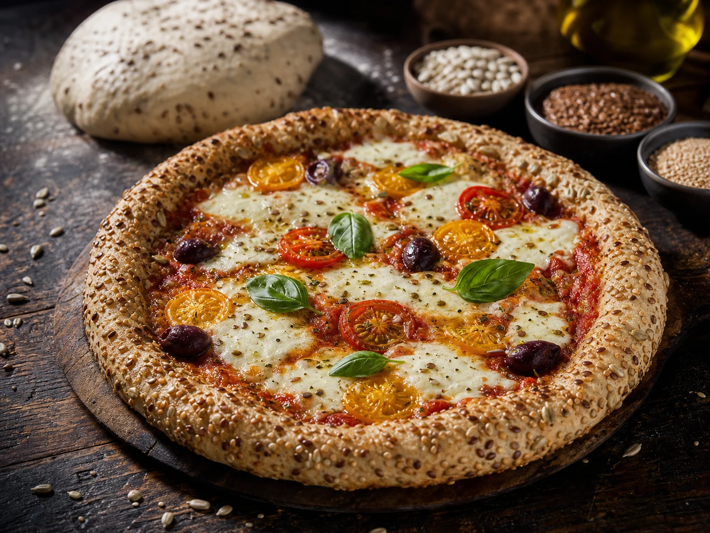 48-Hour Seeded Pizza Dough