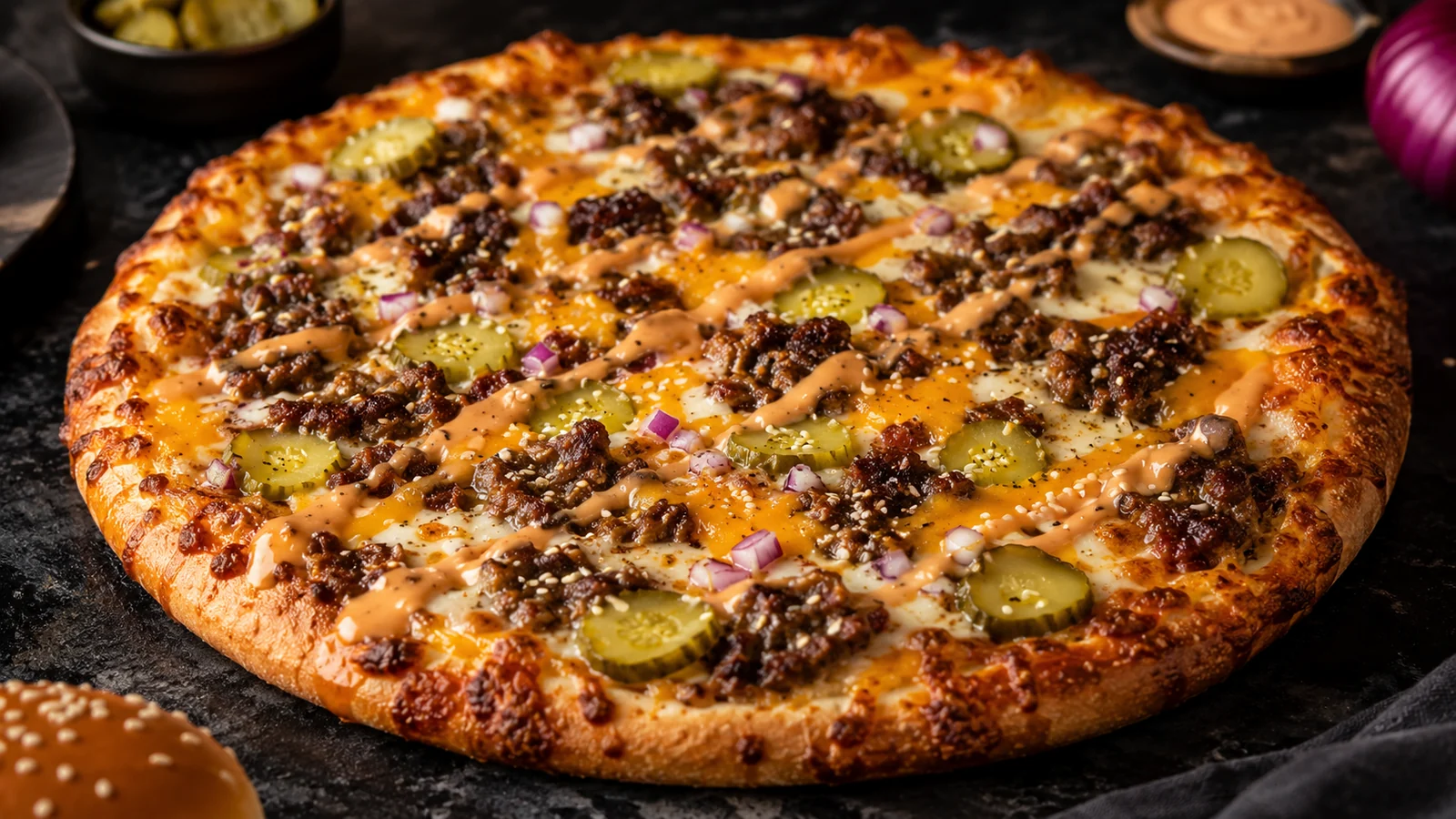 Smash Burger Pizza