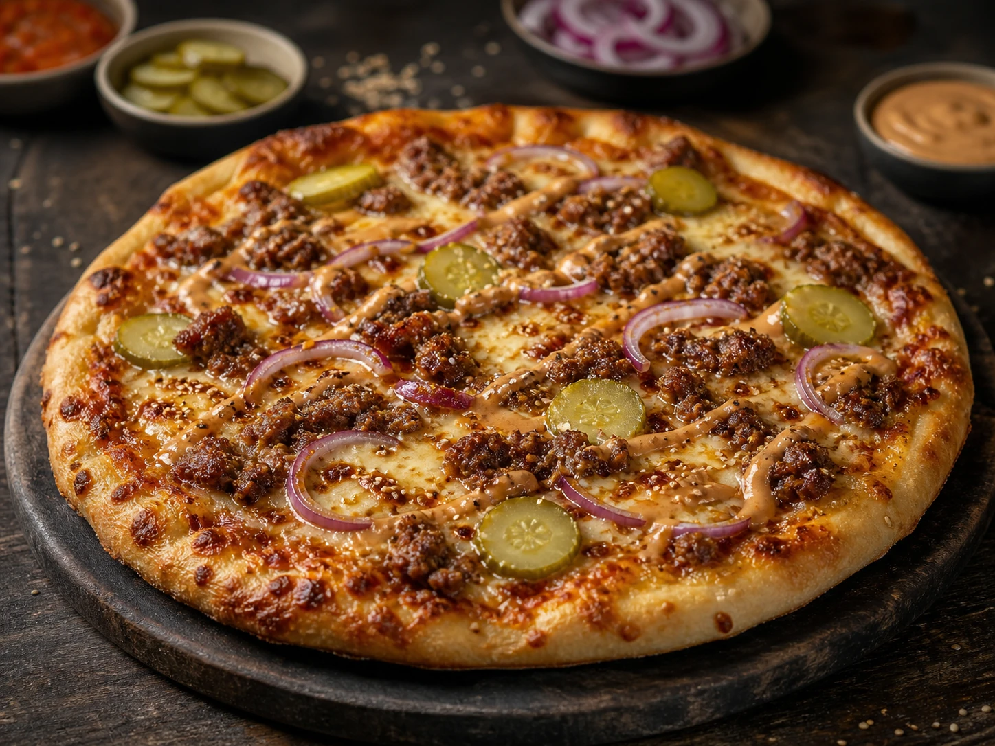 Smash Burger Pizza