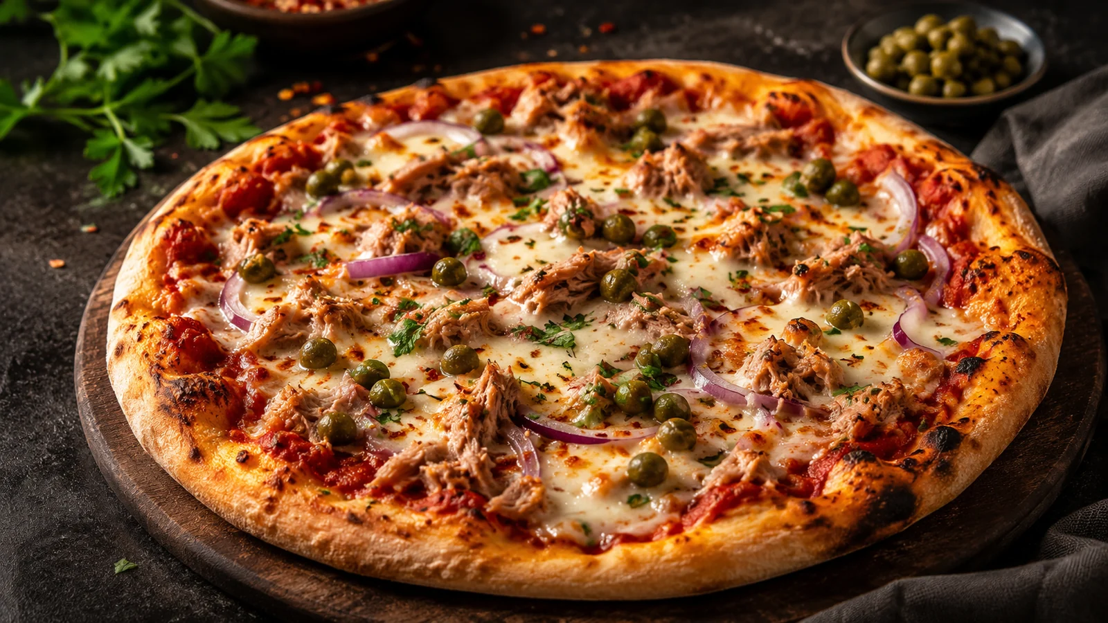 Spicy Tuna Melt Pizza