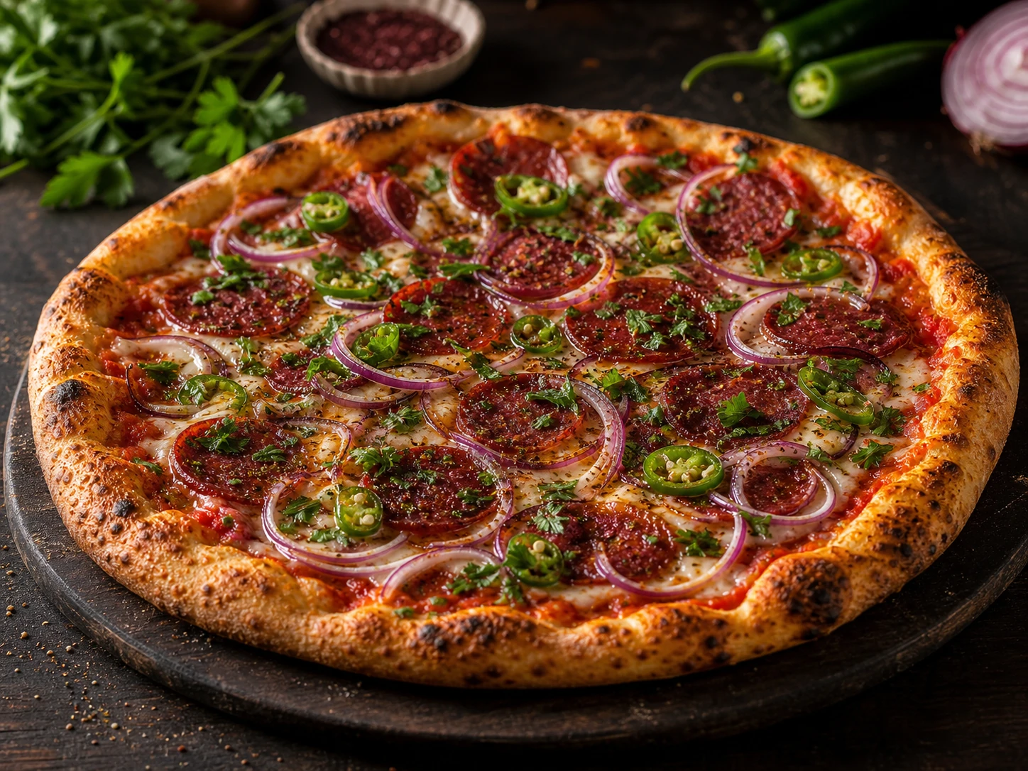 Sucuk & Chili Pizza