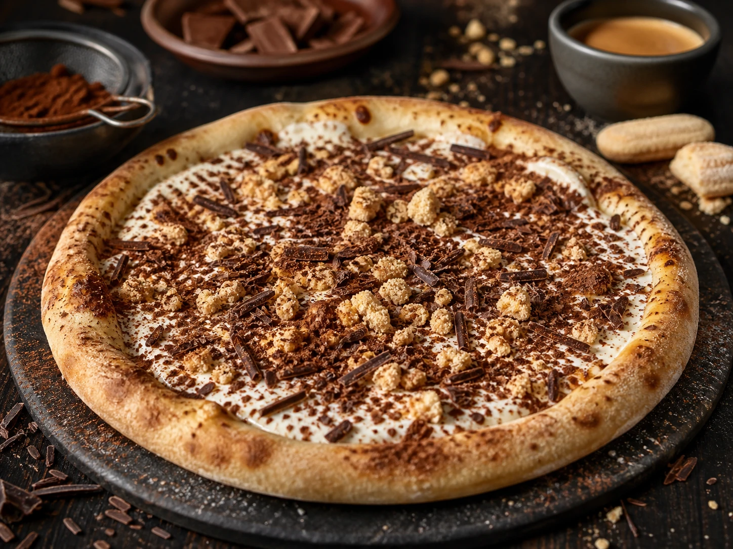 Tiramisu Dessert Pizza