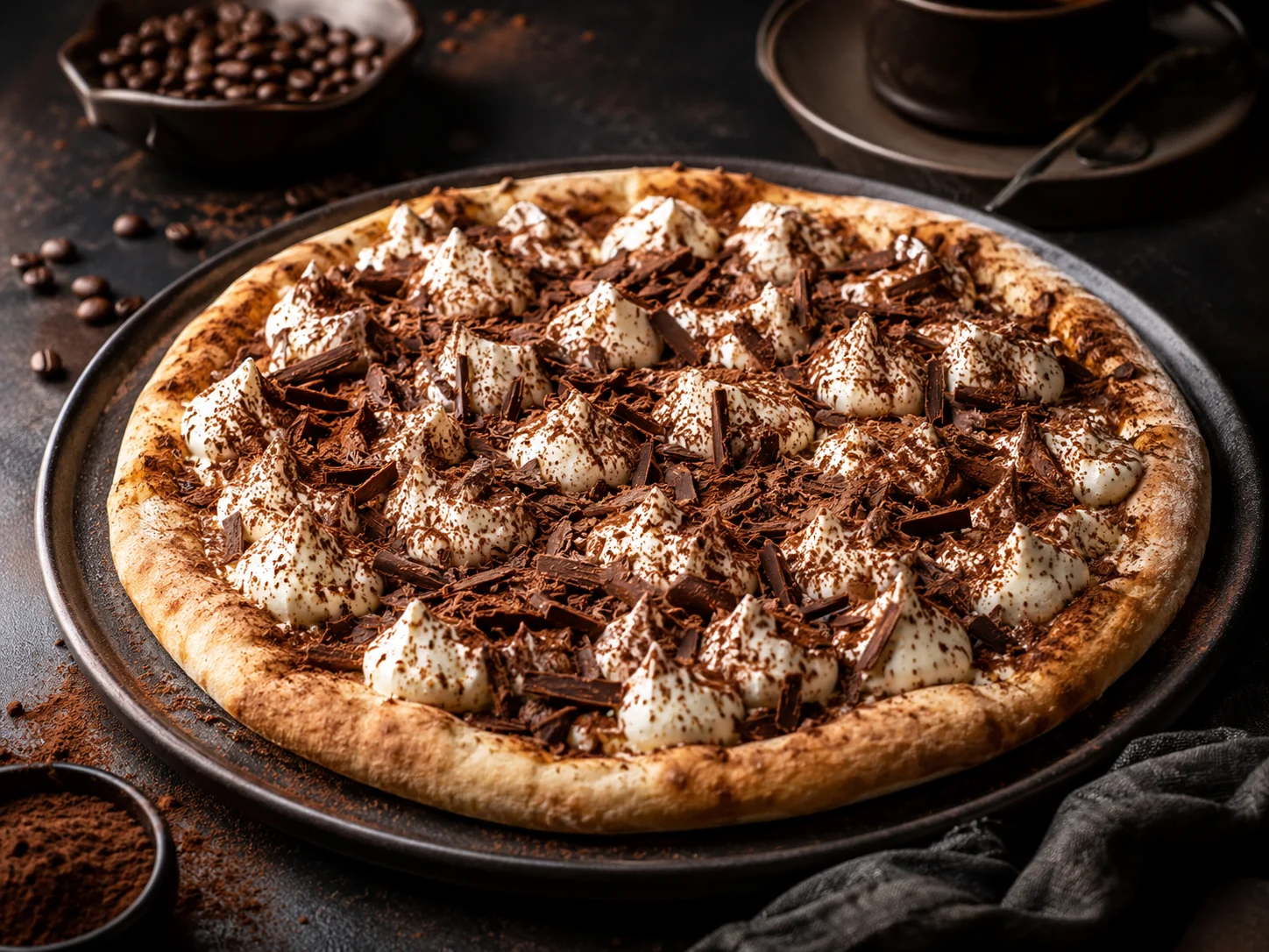 Tiramisu Dessert Pizza