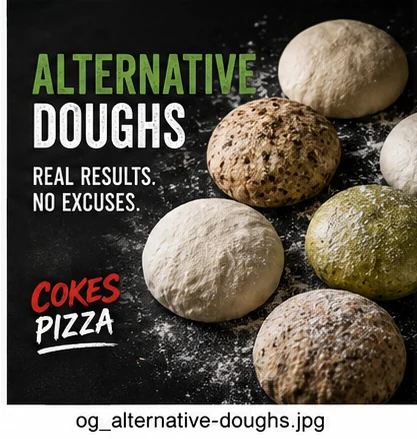 Alternative pizza doughs