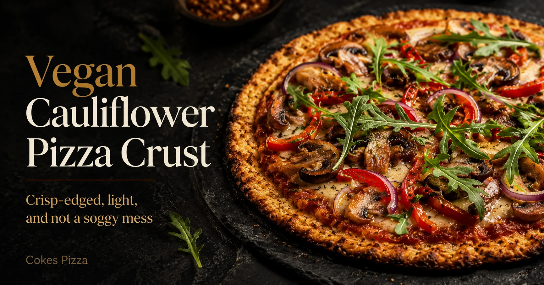 Vegan Cauliflower Pizza Crust